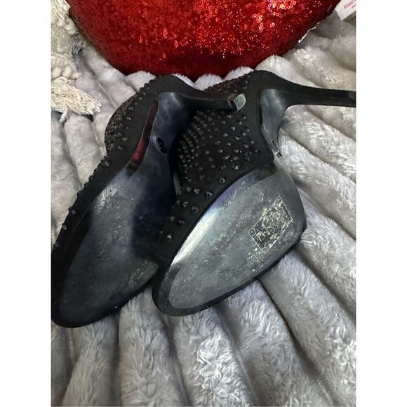 Michael kors mk Dani bootie/boot sz 8 black heel shoe - Picture 8 of 11